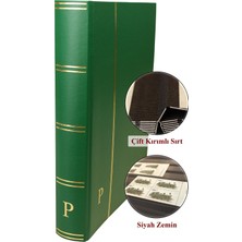 Pulko History 1970 Pul Defteri Klasik, 32 Yaprak, 64 Sayfa, A4+, Siyah Zemin,