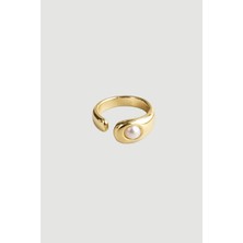 Gusto Inci Detaylı Yüzük - Gold