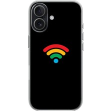 Le Balvo iphone 17 Uyumlu Wifi Simgesi Baskılı Silikon Kılıf