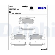 Delphi Depomix Fren Balatasi Ön Renault Austral 23- Rafale 24- Nissan Qashqai J13 22-