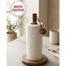 Şen Mobilya Akasya Kağıt Havluluk Doğal Ahşap Malzeme ile Şık Tasarım ve Kolay Temizlik