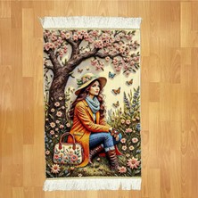 Mevlana Bazaar Çiçekçi Kız 60 x 90 Duvar Halısı