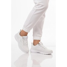 Walkway Beyaz Bağcıklı Unisex Spor Ayakkabı
