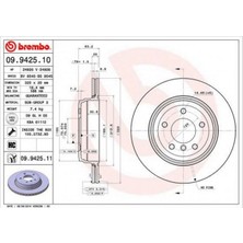 Brembo Depomix Fren Diski Arka Bmw E60 E61 E63 E64