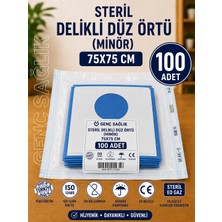 Genç Sağlık Steril Delikli Düz Örtü(Minör) 75×75CM 100'LÜ