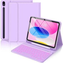 Nezih Case Samsung Galaxy Tab S11 Ultra 14.6inç Uyumlu Kablosuz Bluetooth Bağlantılı Kalem Bölmeli Klavyeli Kılıf