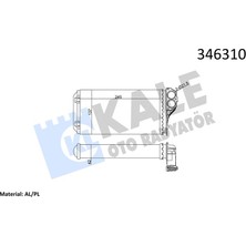 Kale Depomix Kalorifer Radyatörü 307 00 242X135X42 / Ac Al/mknk