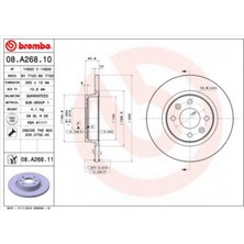 Brembo Depomix Ön Fren Diski Renault Symbol Ii 08- Symbol Iii 13- Twingo I 96- Dacia Logan 06- Logan Ii Mcv 12- Sandero 08- Sandero Ii 13- 259X12 4 Delik