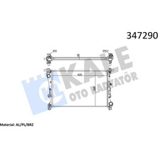 Kale Depomix Radyatör Fiat Egea 1.3-1.6 Multijet-1.4 Al-Pl-Brz