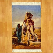 Mevlana Bazaar Deve ve Bedevi Motifli 80 x 120 Duvar Halısı