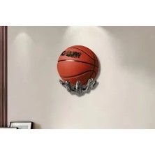 Vivense El Şeklinde Basketbol, Futbol Top Tutucu, Gümüş