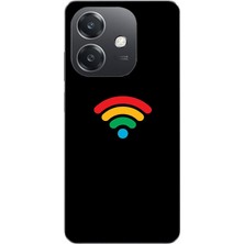 Le Balvo Oppo A3 Uyumlu Wifi Simgesi Baskılı Silikon Kılıf