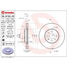 Brembo Depomix Ön Fren Aynasi Astra H 1.4-1.6 04-Meriva 1.6 03-Combo 1.3 Cdti 4.05- 280X25X4DLXHALI 569067-95526653-95526654-93197712