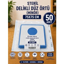 Genç Sağlık Steril Delikli Düz Örtü (Minör) 75×75CM 50'li
