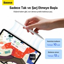 BASEUSONLINE Baseus Wireless Manyetik Şarjlı Ipad Pro 1/2/3/4/5 Nesil ile Uyumlu Avuç Içi Reddi Eğim Hassasiyeti Kalemi