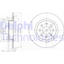 Delphi Depomix Arka Fren Aynasi Corsa E 14- Adam 13- Punto Evo-Grande Punto 05- 264X10X4DLXHALI 15 Inç 55700592