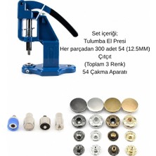 Çıtçıt Dükkanım Tulumba El Presi 54(12.5mm) ve Basma Kalıp Seti