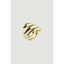 Gusto Üç Sıralı Yüzük - Gold