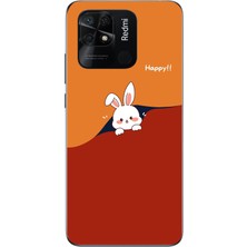 Le Balvo Redmi 10C Uyumlu Mutlu Tavşan Baskılı Silikon Kılıf