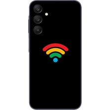 Le Balvo Samsung Galaxy A25 Uyumlu Wifi Simgesi Baskılı Silikon Kılıf