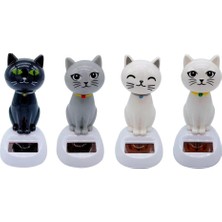 Ozcmax Güneşş Enerjili Sallanan Kedi Figürü