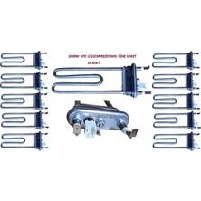 Isıkar 10 Adet Ntc Li 2000W 22CM Çamaşır Makinesi Rezistansı (Igne Soket)