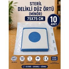 Genç Sağlık Steril Delikli Düz Örtü (Minör) 75×75CM 10'lu