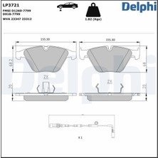 Delphi Depomix Fren Balatasi On Bmw E60 E61 E63 E64 E65 E66