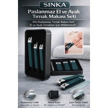 Empressco Sinka Paslanmaz El Ayak Tırnak Makası Metal Kutu Cam Törpü 4