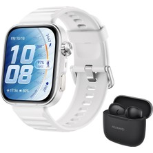 Huawei Watch Fit 5 Pro Akıllı Saat Beyaz – Huawei Freebuds Se3 Siyah Hediyeli