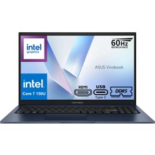 Asus Vivobook 15 X1504VA-BQ5456UT8 Intel Core 7 - 150U 24GB 1tb SSD Intel Graphics 15.6" Full Hd IPS 60Hz Windows 11 Pro