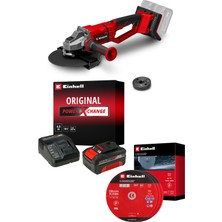 Einhell Profesyonel Axxıo 36/230 Q Akülü Taşlama Seti (2×18V Twin-Pack Güç Sistemi, 4,0 Ah Starter Kit, Metal Kesme Diski Dahil)