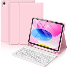 Nezih Case Galaxy Tab A11 Plus / A9 Plus 11 Inç Uyumlu Kablosuz Bluetooth Bağlantılı Kalem Bölmeli Klavyeli Kılıf