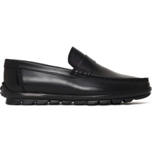 Derimod Erkek Siyah Deri Casual Loafer 26SFD632218