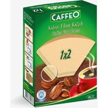 Kahve Filtre Kağıdı Caffeo 1x2 80 Adet | Ağartılmamış Doğal Kağıt