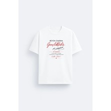 Shain 19 Mayıs Atatürk'ü Anma Gençlik ve Spor Bayramı Baskılı Beyaz Unisex Tişört