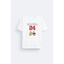 Shain Heated Rivalry Hollander Jersey 24 Yazılı Baskılı Çift Taraf Baskılı Unisex Beyaz Tişört T-Shirt
