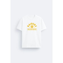 Shain Ilya Rozanov Heated Rivalry Baskılı Bisiklet Yaka Unisex Beyaz Tişört T-Shirt