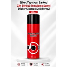 Nzb Sticker Etiket Yapışkan Barkod Zift Sökücü Temizleme Spreyi Sticker Çıkarıcı Güçlü Formül 500 ml