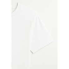 Shain Scarface Baskılı Bisiklet Yaka Beyaz Tişört T-Shirt