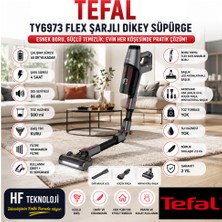 Tefal  Zeminden Tavana Kadar Zahmetsiz ve Hızlı Temizlik Sunan  X-Pert 3.60 Flex Kablosuz Dikey Şarjlı Süpürge Gri
