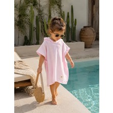 Beyge Baby %100 Pamuk Çift Katlı Müslin Kumaştan Bebek Panço