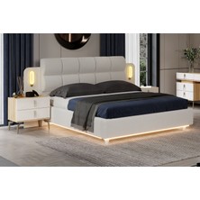 Doressa Bend Walnut Bazalı Karyola