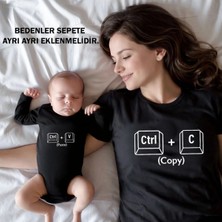 Shain Kopyala Yapıştır Baskılı Anne Bebek Aile Tişört Zıbın Kombin