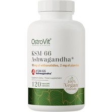 Ostrovit Ksm-66 Ashw.aga.nd.ha 120 Kapsül – 200 Mg + 2 Mg Piperin – Premium Patentli Ekstrakt