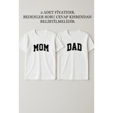 Shain Doğum Günü Dad Mom Baskılı Cinsiyet Partisi Anne Baba Aile Tişört Kombin