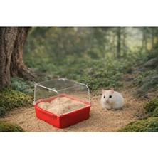 Hamster Banyo Seti Banyo Kabı ve 1 kg Banyo Kumu ile Hijyen Sağlayan 2 Parça Ürün
