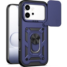 Nanospace Honor 600 5g Ile Uyumlu Kılıf Magnetik Standlı Kamera Korumalı Sürgülü Vega Kapak