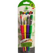 Stilo Art (Set 8) Çocuk Fırça Seti Renli ( 4'lü )