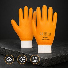 Badem10 P-510 Sarı Beyaz Tamamı Nitril Kaplama Iş Eldiveni 10 Xl Yüksek Kaliteli Ce Belgeli EN388 Eldvien